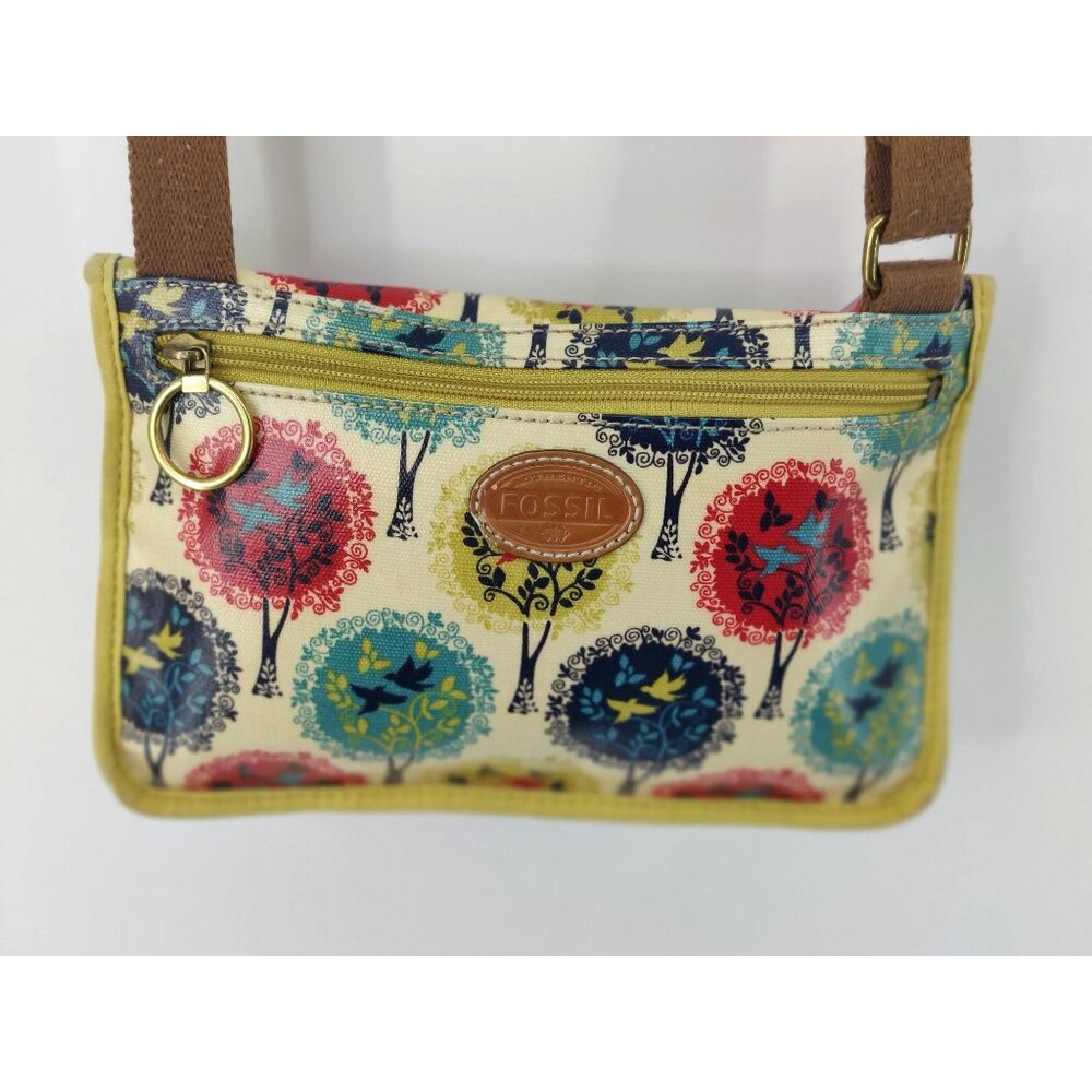 Fossil Tree Print Women's Adjustable Shoulder Cro… - image 5